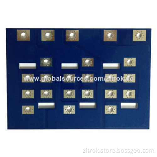 Blue Soldermask FR4 Multilayer LED PCB Assembly with 1.6mm Board Thickness